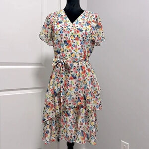 TAHARI Arthur S. Levine size 8 multicolor dress